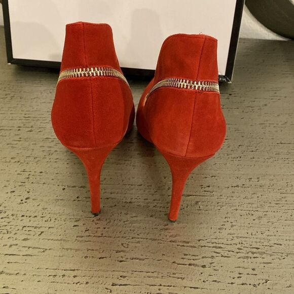 ❤️Nine West Felycia Red Genuine Suede Pumps - Picture 7 of 11